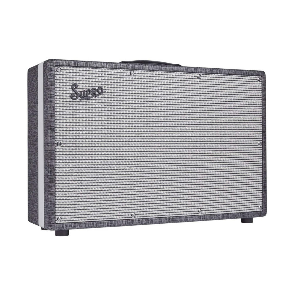 Supro Black Magick 2x12 Guitar Amp Cabinet Black Rhino - View 2 | MusicMarket