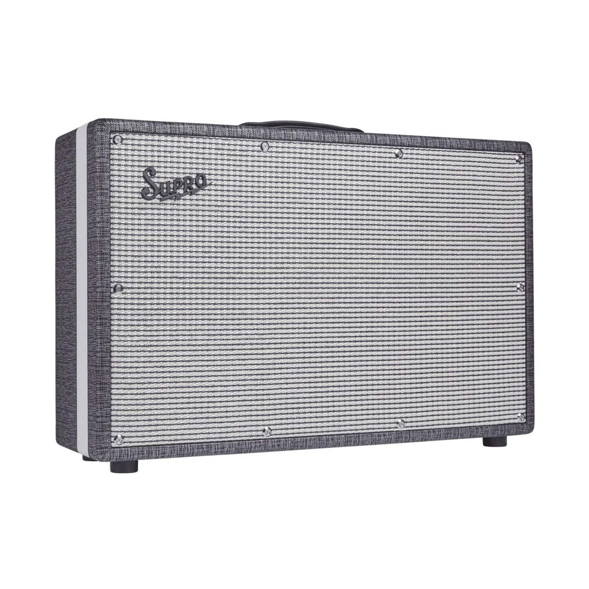 Supro Black Magick 2x12 Guitar Amp Cabinet Black Rhino - View 2 | MusicMarket