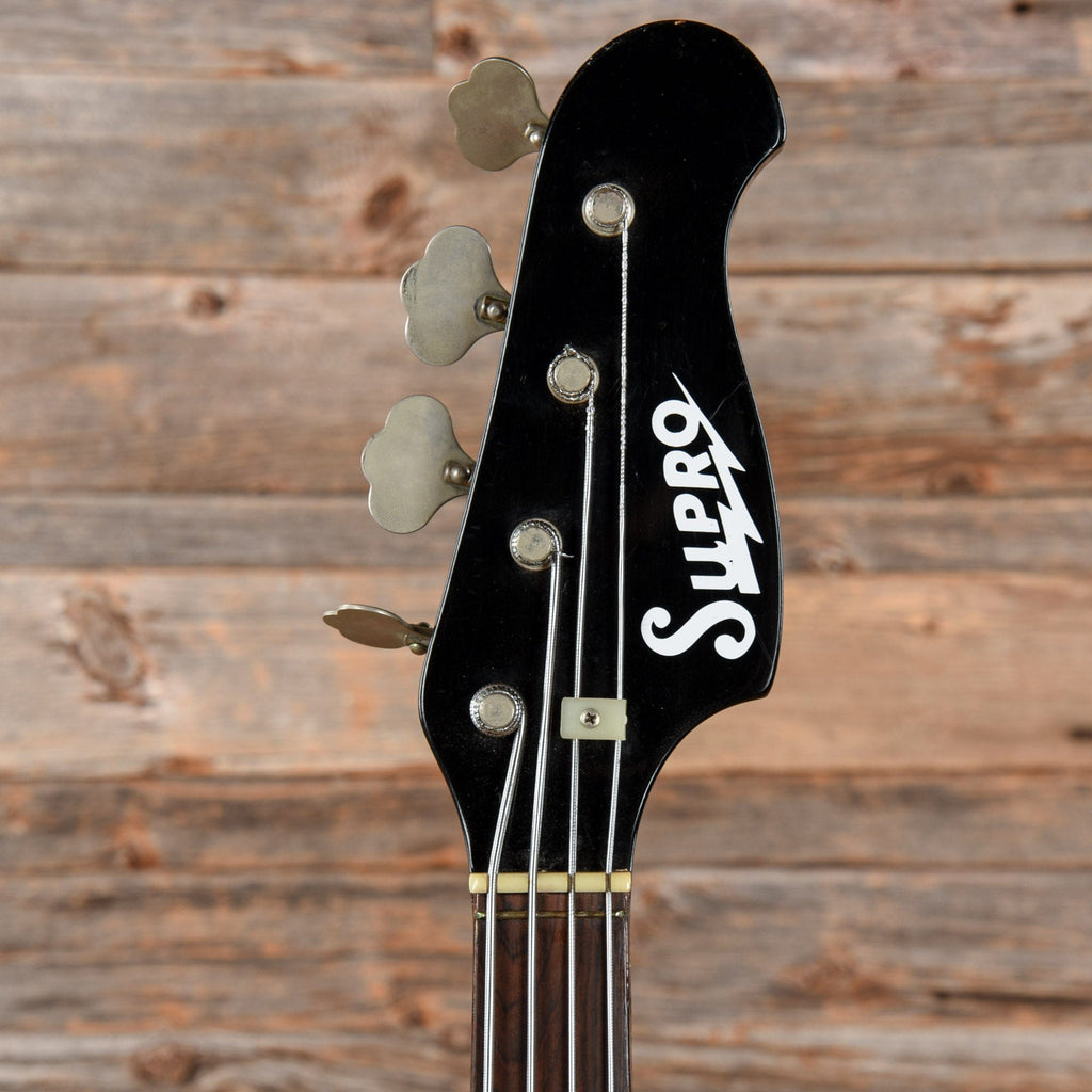 Supro Violin Bass Sunburst 1960s - View 6 | MusicMarket