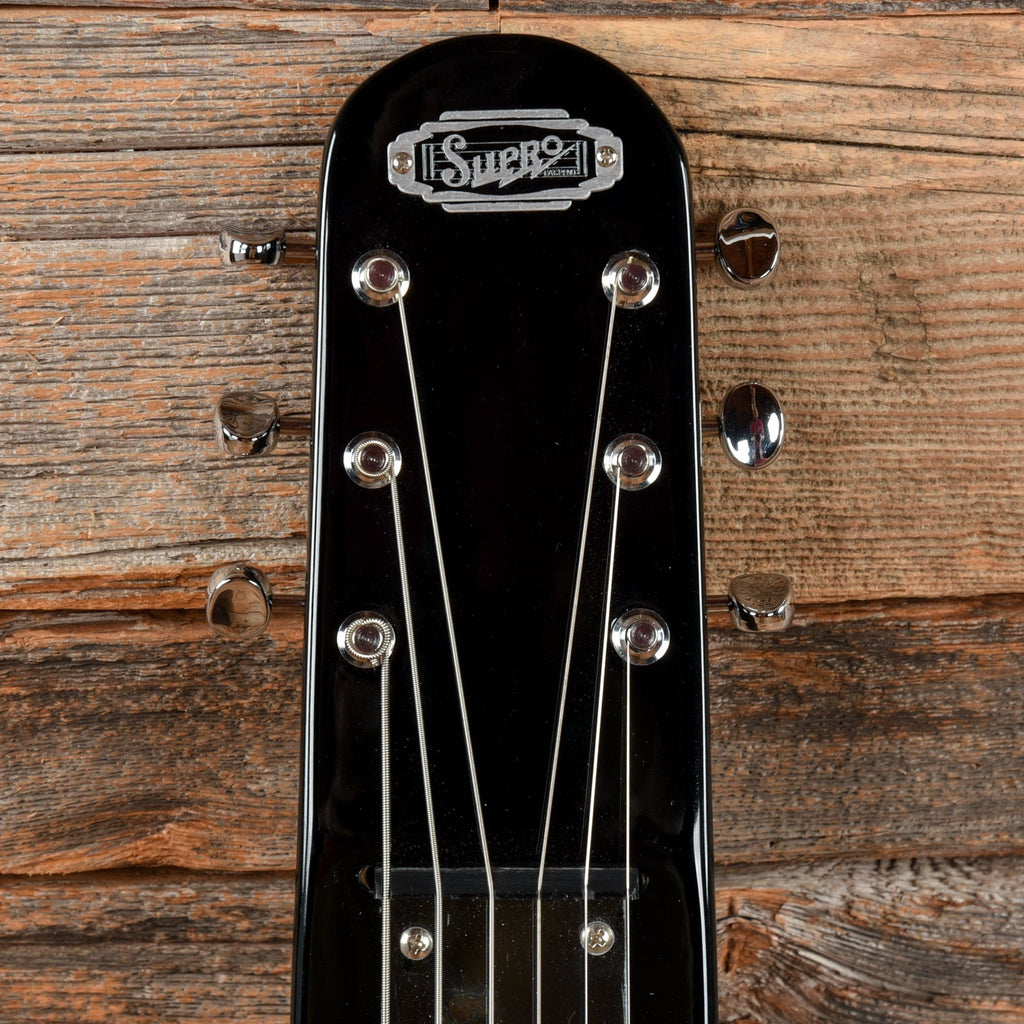Supro 1466BW Jet Airliner Lapsteel Black - View 4 | MusicMarket