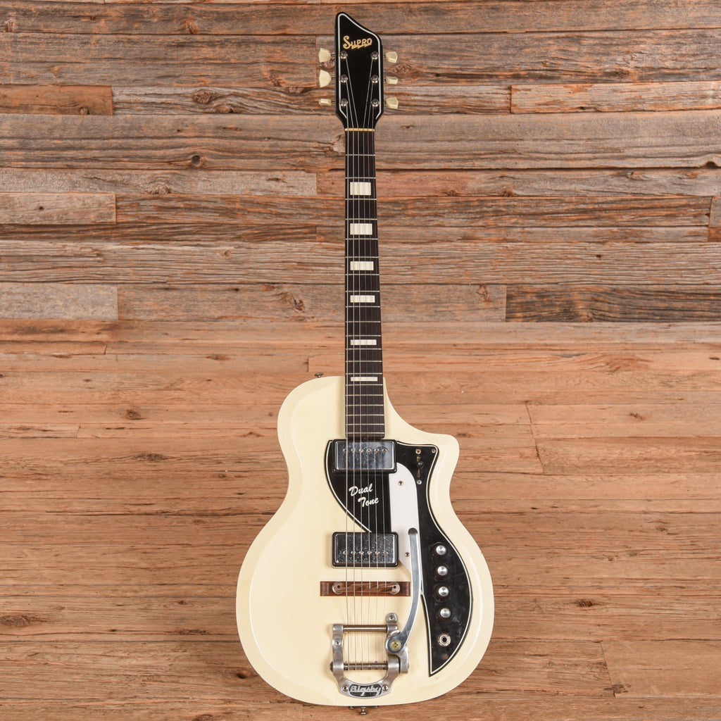 Supro Dualtone White 1962 - View 4 | MusicMarket