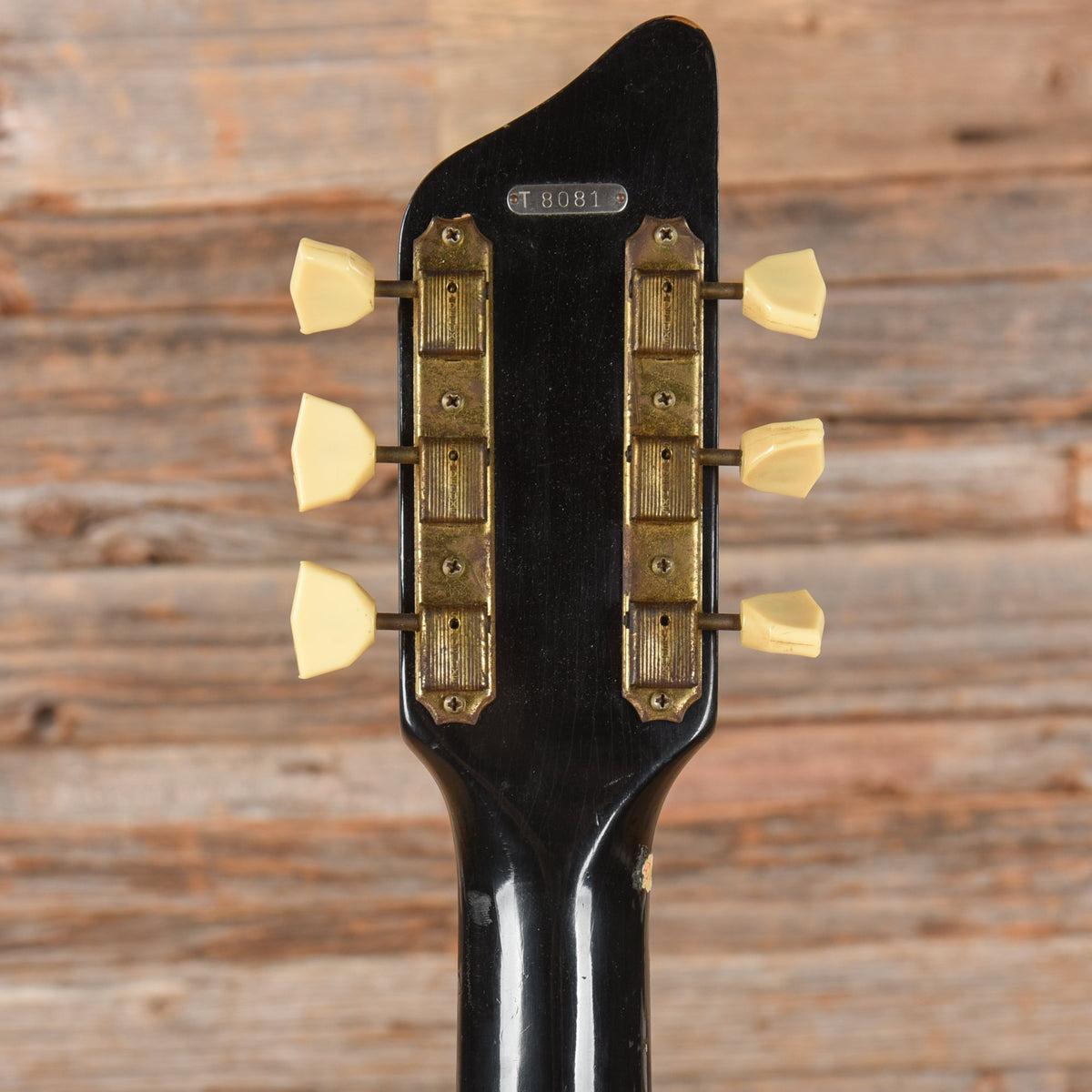 Supro Triple-Tone Guitar Model 1575 Black 1959 - View 7 | MusicMarket