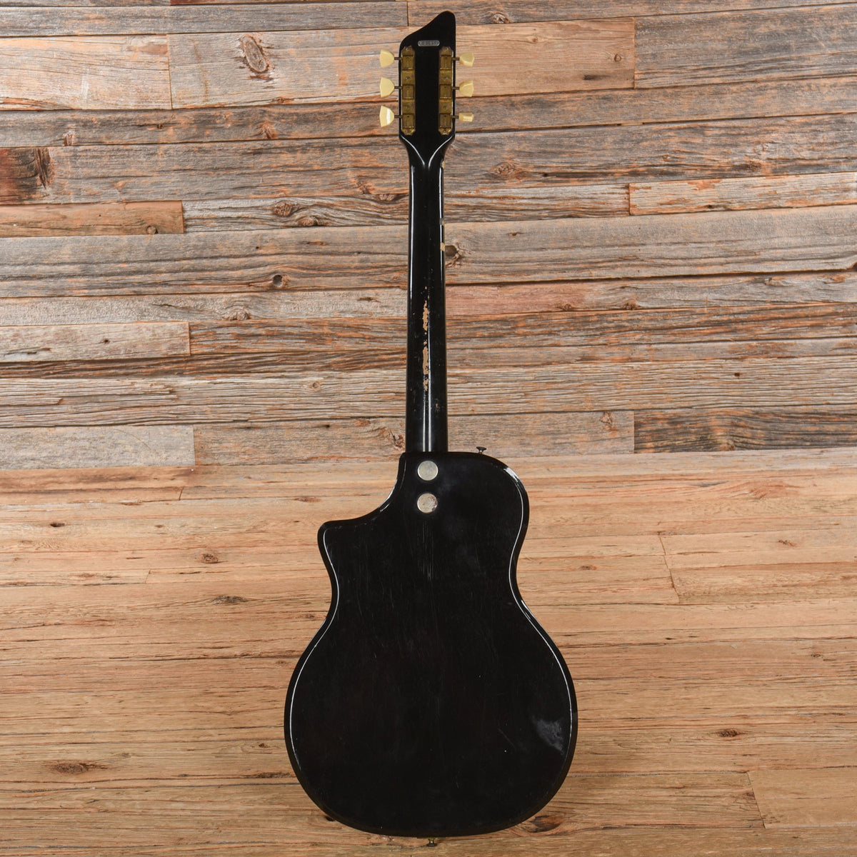 Supro Triple-Tone Guitar Model 1575 Black 1959 - View 5 | MusicMarket