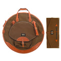 Tackle 22" Backpack Cymbal Bag and Roll-Up Stick Bag Forest Green Bundle - MusicMarket