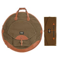 Tackle 24" Backpack Cymbal Bag and Roll-Up Stick Bag Forest Green Bundle - MusicMarket