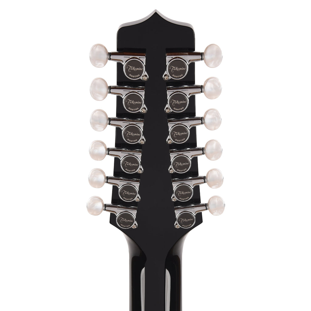 Takamine EF381DX 12-String Acoustic Guitar Black - View 7 | MusicMarket