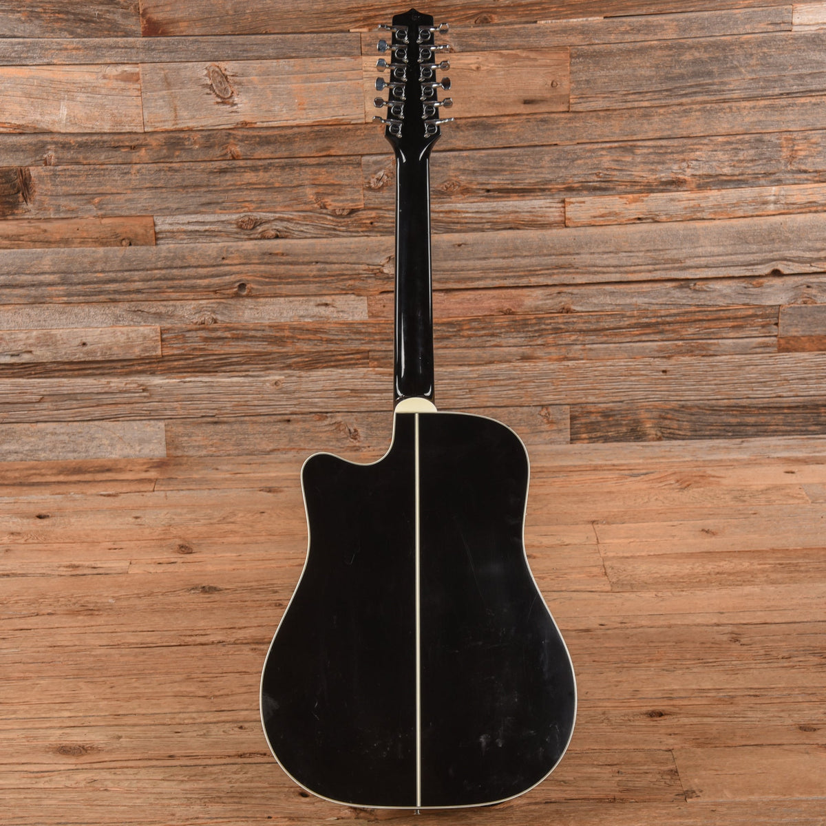 Takamine EF381SC 12 String Dreadnought Cutaway Black - Zac Brown - View 5 | MusicMarket