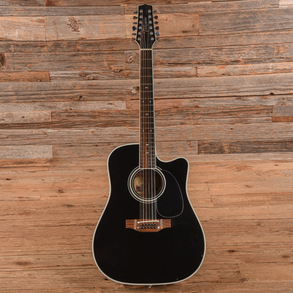 Takamine EF381SC 12 String Dreadnought Cutaway Black - Zac Brown - View 4 | MusicMarket
