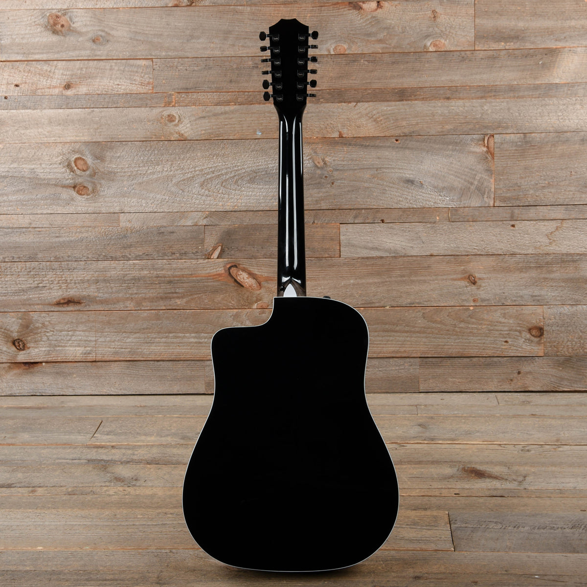 Taylor 250ce-BLK Deluxe 12-String Dreadnought Sitka/Maple Black ES2 - View 5 | MusicMarket