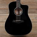 Taylor 250ce-BLK Deluxe 12-String Dreadnought Sitka/Maple Black ES2 - MusicMarket