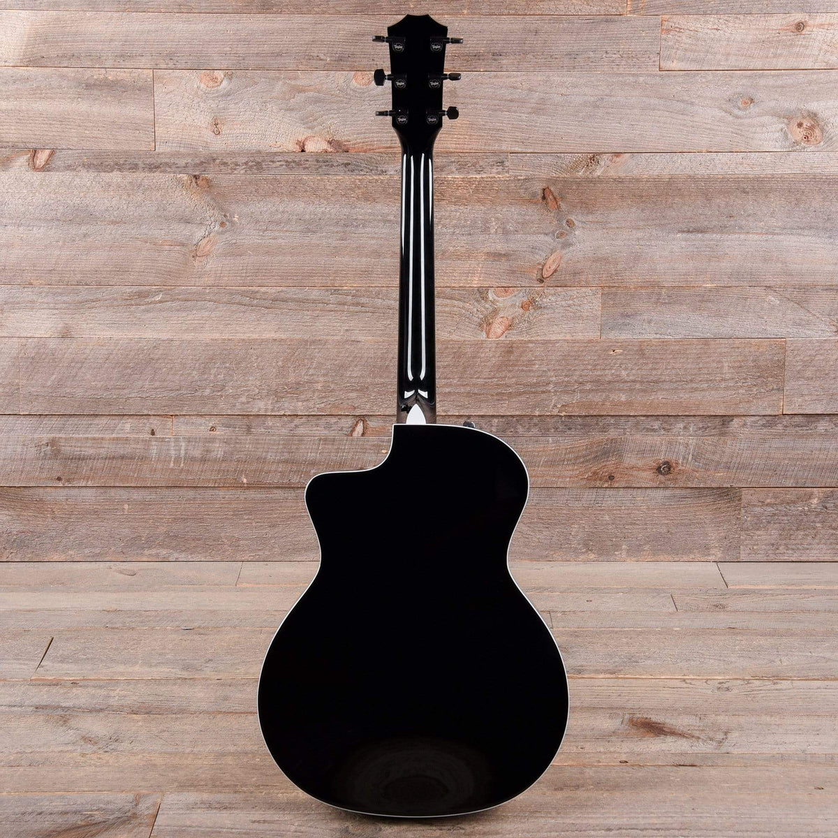 Taylor 214ce-BLK Deluxe Grand Auditorium Sitka/Maple Black ES2 - View 5 | MusicMarket