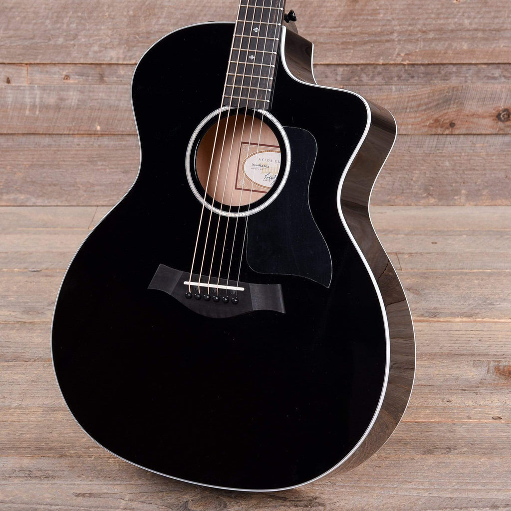 Taylor 214ce-BLK Deluxe Grand Auditorium Sitka/Maple Black ES2 - View 2 | MusicMarket