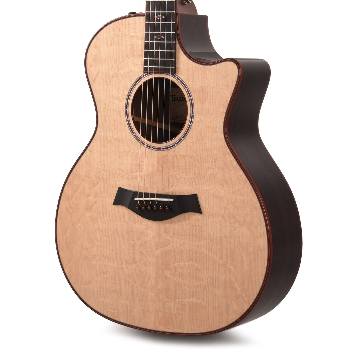 Taylor Custom "The Catch" NAMM 2024 #14 C14ce Grand Auditorium Bearclaw Sitka/AA Indian Rosewood Natural - View 2