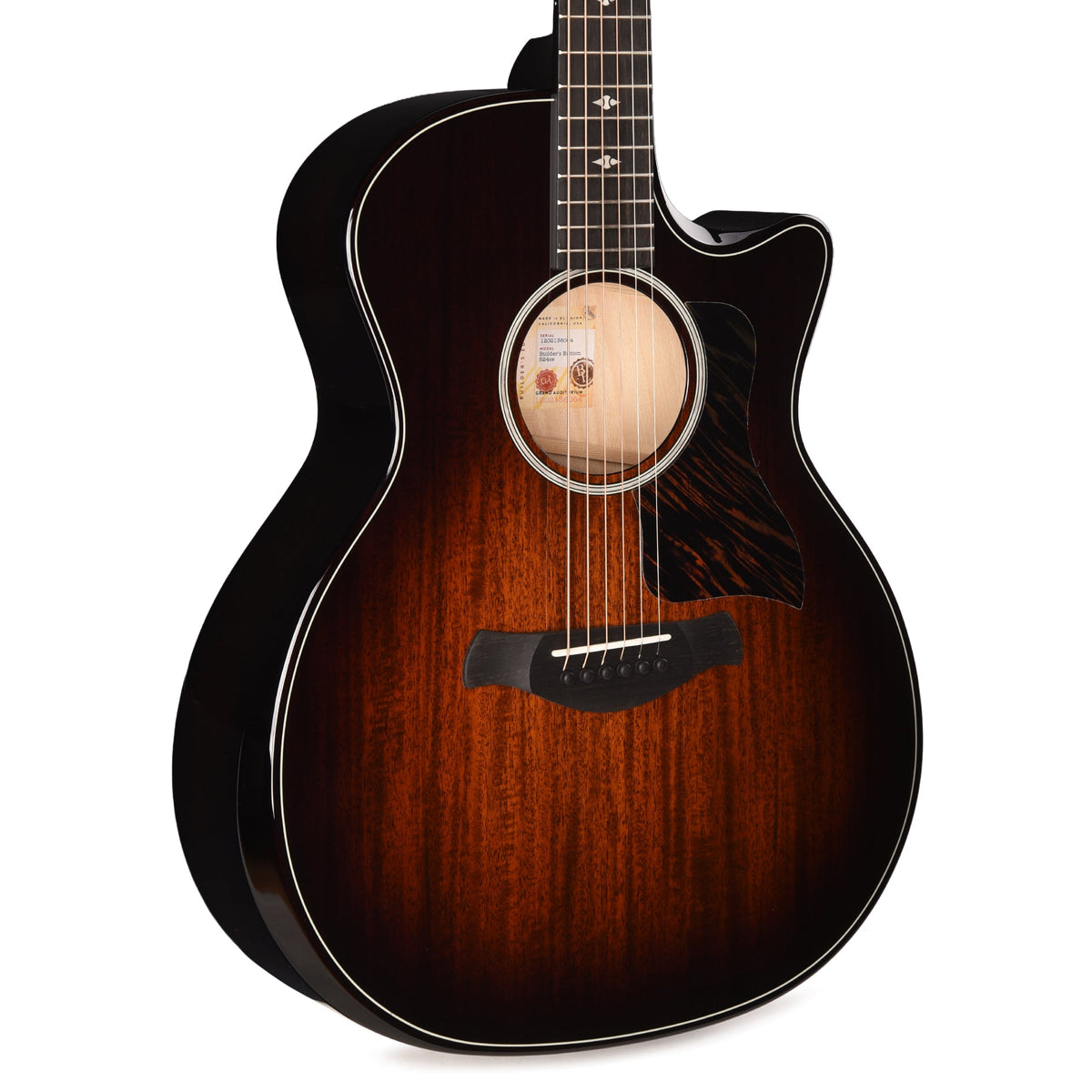Taylor Next Generation Builder's Edition 524ce Grand Auditorium Neo-Tropical Mahogany/Urban Ash Tobacco Kona Burst