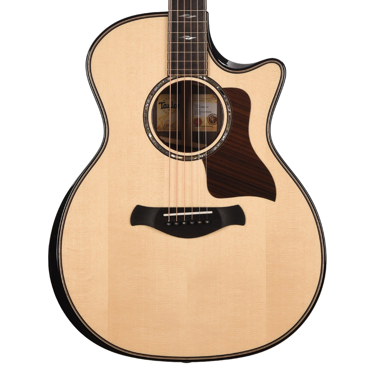 Taylor Next Generation Builder's Edition 814ce Grand Auditorium Adirondack Spruce/Rosewood Natural w/Claria - View