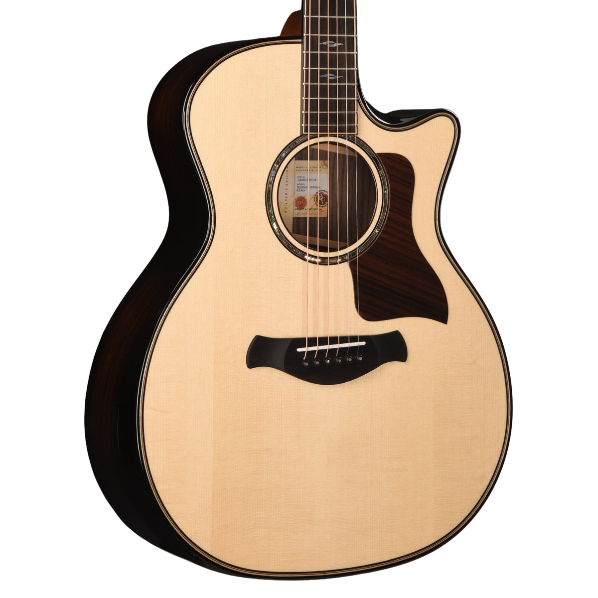 Taylor Next Generation Builder's Edition 814ce Grand Auditorium Adirondack Spruce/Rosewood Natural w/Claria -