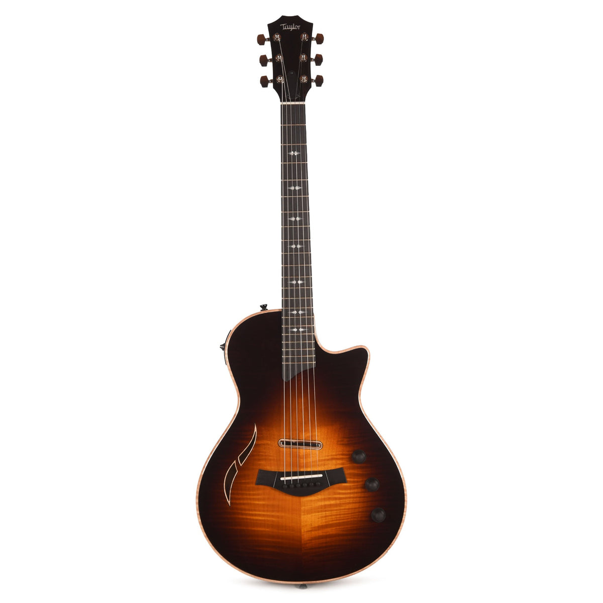 Taylor T5z Pro Figured Big Leaf Maple Dark Tobacco Sunburst - View 4 | MusicMarket