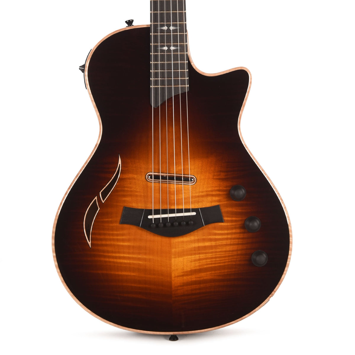 Taylor T5z Pro Figured Big Leaf Maple Dark Tobacco Sunburst - View 2 | MusicMarket