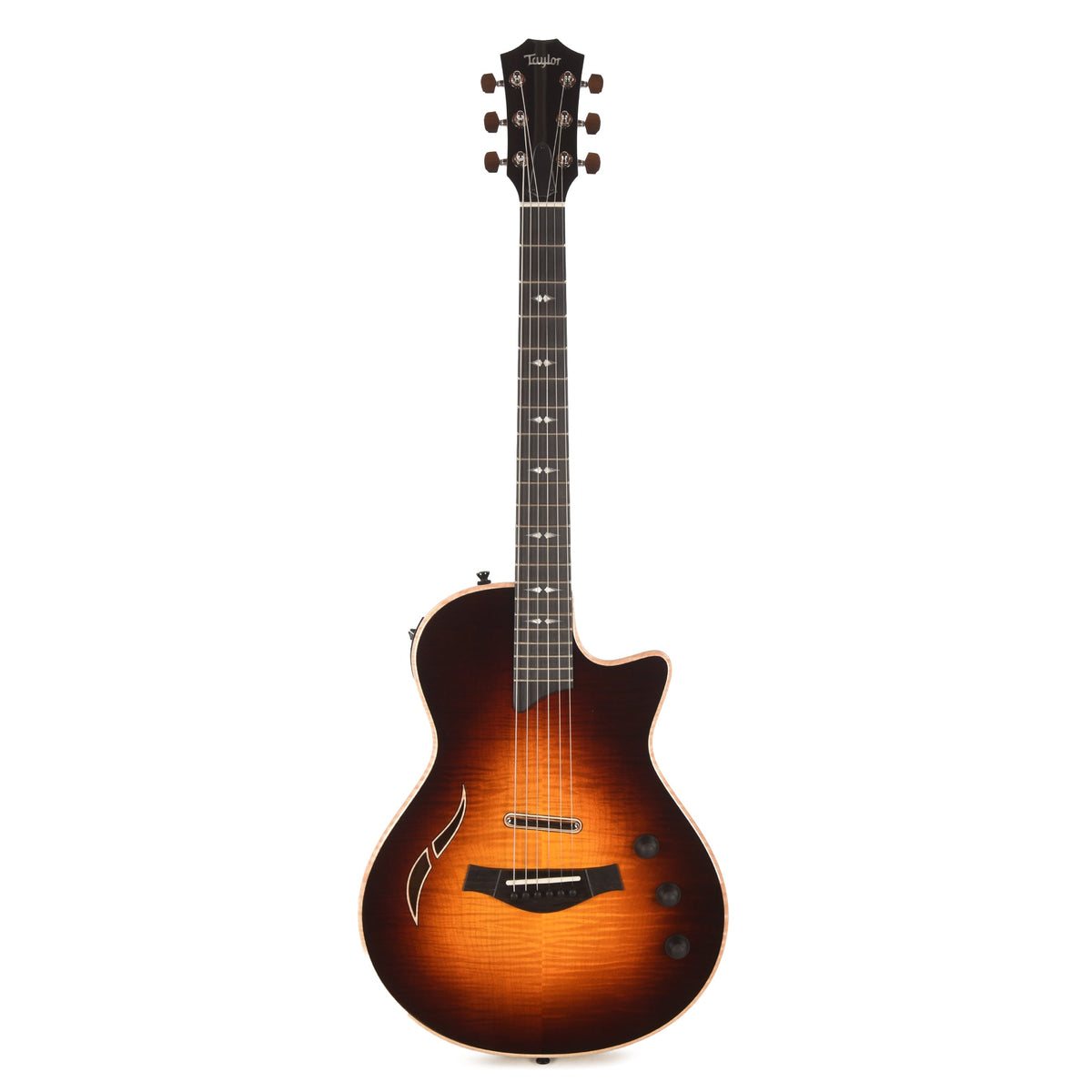 Taylor T5z Pro Figured Big Leaf Maple Dark Tobacco Sunburst - View 4 | MusicMarket