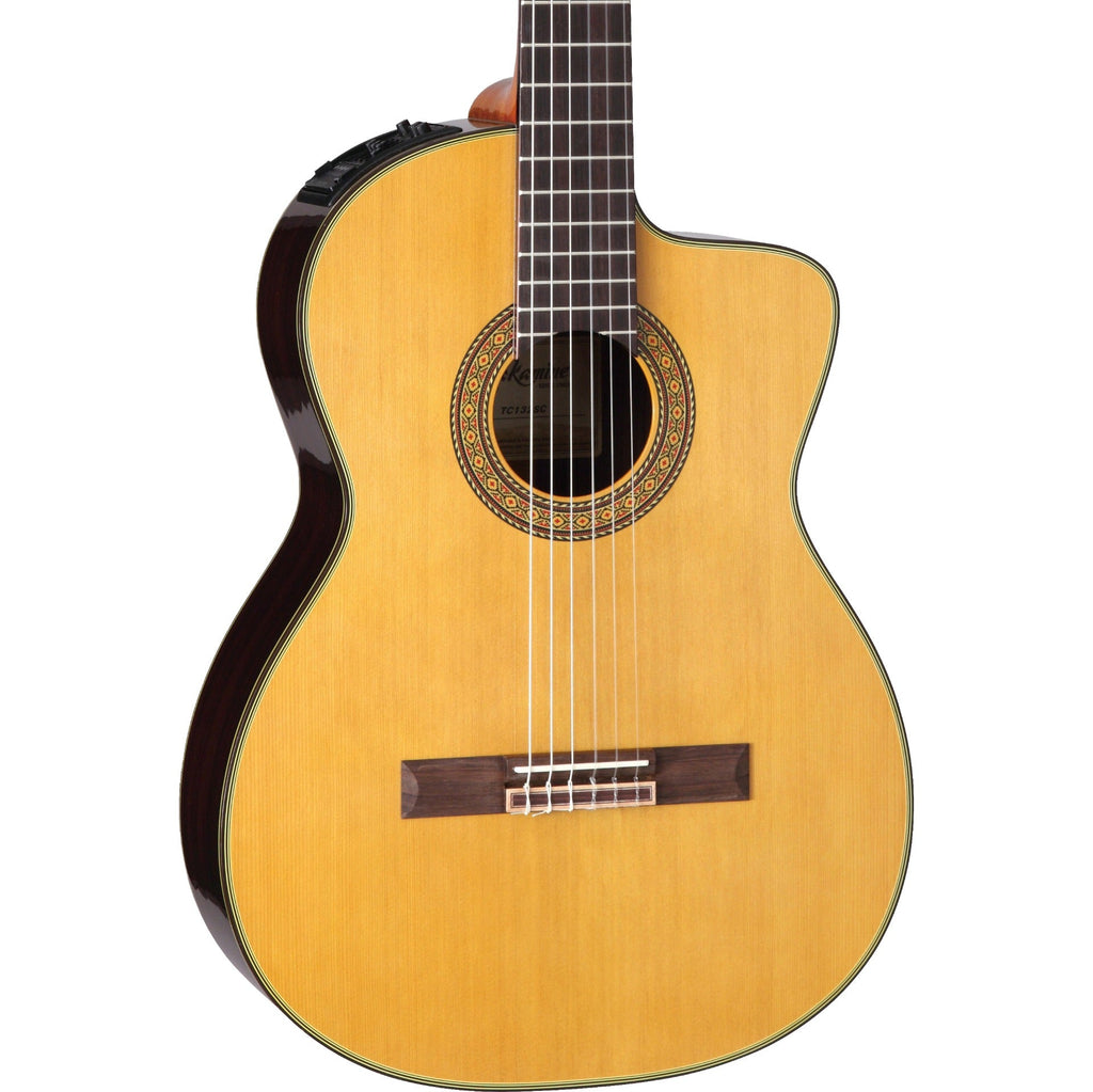 Takamine TC132SC Acoustic Electric Classical Guitar, Natural w/ Case - MusicMarket