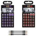 Teenage Engineering Pocket Operator PO-20 Arcade and PO-28 Robot w/Sync Cables Bundle - MusicMarket