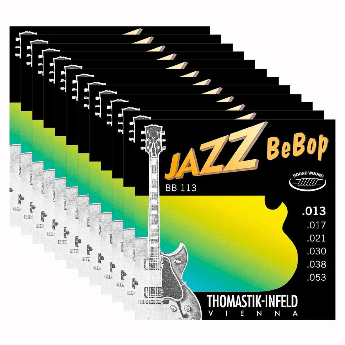 Thomastik BB113 Jazz Be Bop Round 13-53 12 Pack Bundle - MusicMarket