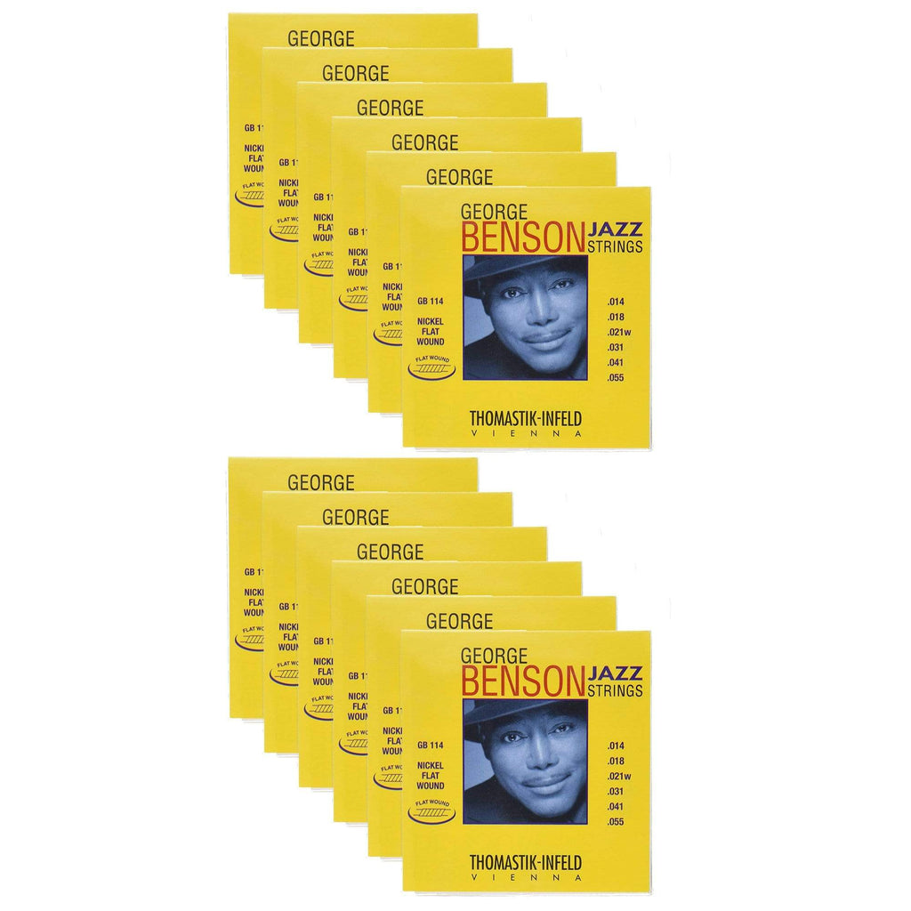 Thomastik GB114 George Benson Flat 14-55 (12 Pack Bundle) - MusicMarket