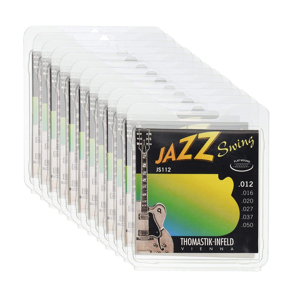 Thomastik JS112 Jazz Swing Flat 12-50 12 Pack Bundle - MusicMarket