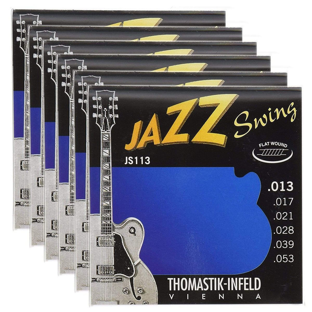 Thomastik JS113 Jazz Swing Flat 13-53 (6 Pack Bundle) - MusicMarket