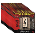 Thomastik PB109 Power Brights Round Wound Light 9-42 12 Pack Bundle - MusicMarket