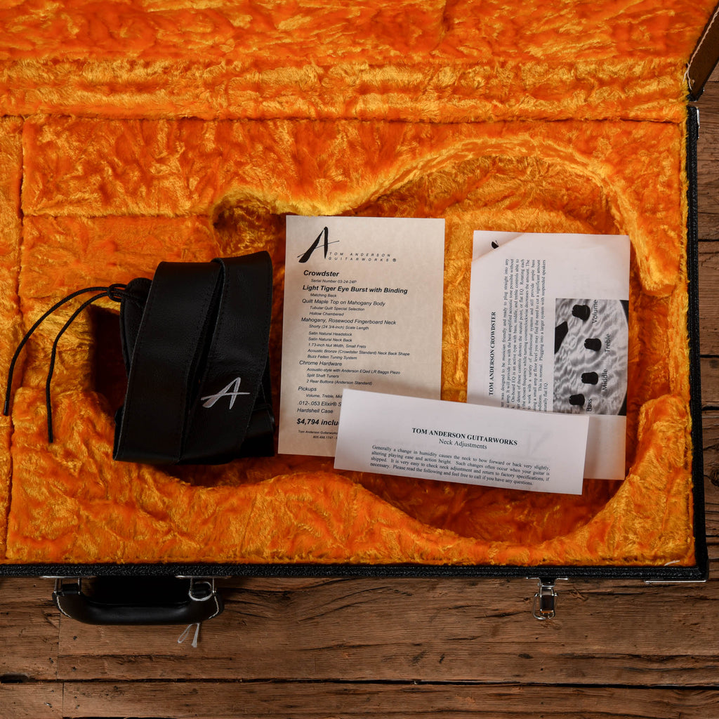 Tom Anderson Crowdster Sunburst 2024 - View 10 | MusicMarket