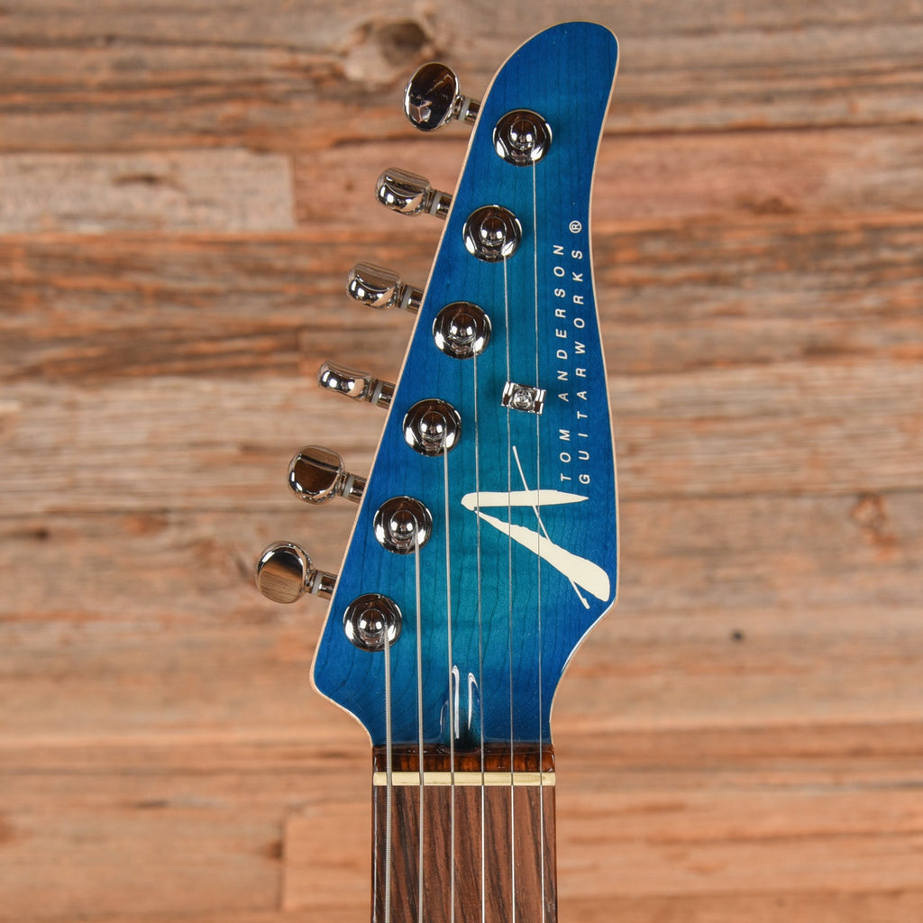 Tom Anderson Drop Top Classic Bora to Transparent Blue Burst 2017 - View 6 | MusicMarket