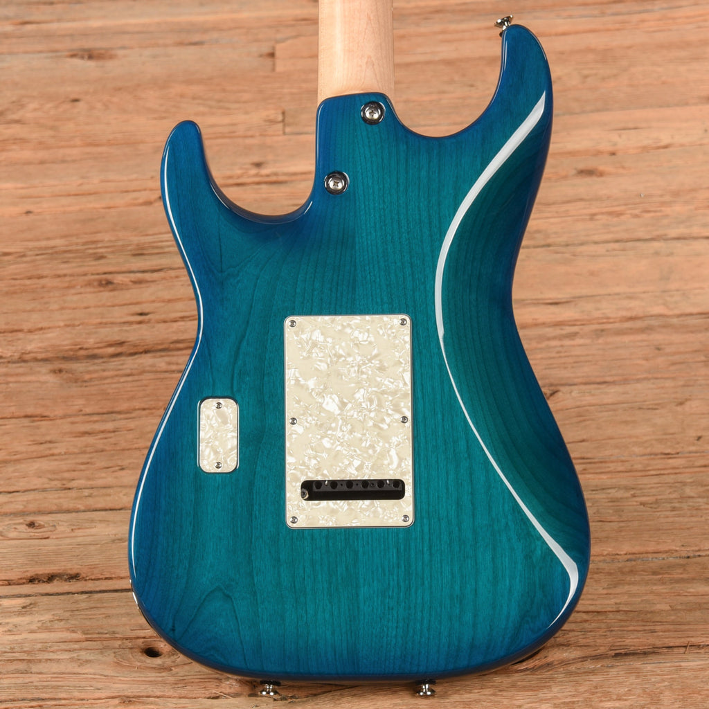 Tom Anderson Drop Top Classic Bora to Transparent Blue Burst 2017 - View 3 | MusicMarket