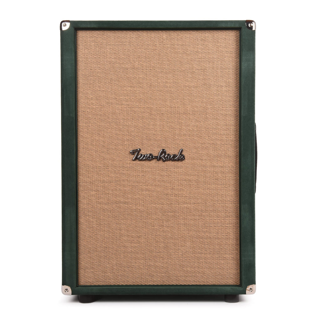 Two Rock 2x12 150w Vertical Cabinet w/Two-Rock 1265B Speaker Forest Green Suede w/ Cane Grill - MusicMarket