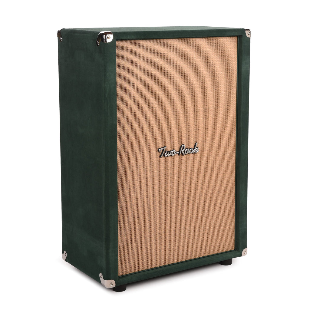 Two Rock 2x12 150w Vertical Cabinet w/Two-Rock 1265B Speaker Forest Green Suede w/ Cane Grill - View 2 | MusicMarket