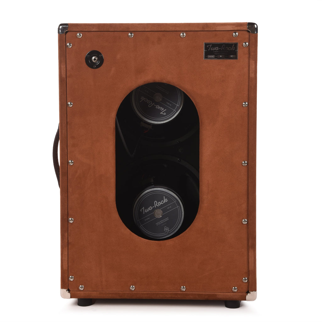 Two Rock 2x12 150w Vertical Cabinet w/Two-Rock 1265B Speaker Tobacco Suede w/ Cane Grill - View 3 | MusicMarket
