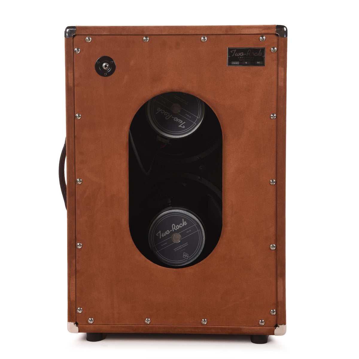 Two Rock 2x12 150w Vertical Cabinet w/Two-Rock 1265B Speaker Tobacco Suede w/ Cane Grill - View 3 | MusicMarket