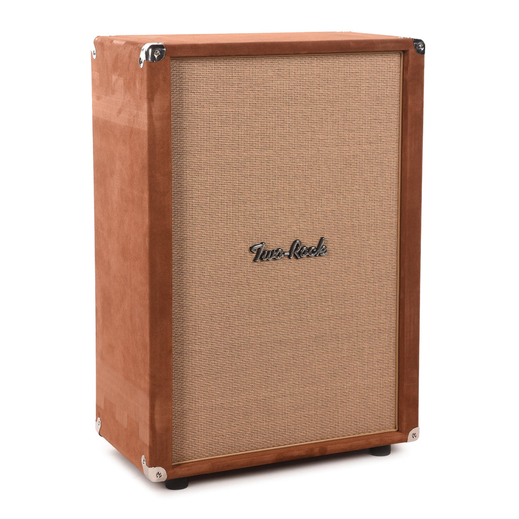 Two Rock 2x12 150w Vertical Cabinet w/Two-Rock 1265B Speaker Tobacco Suede w/ Cane Grill - View 2 | MusicMarket