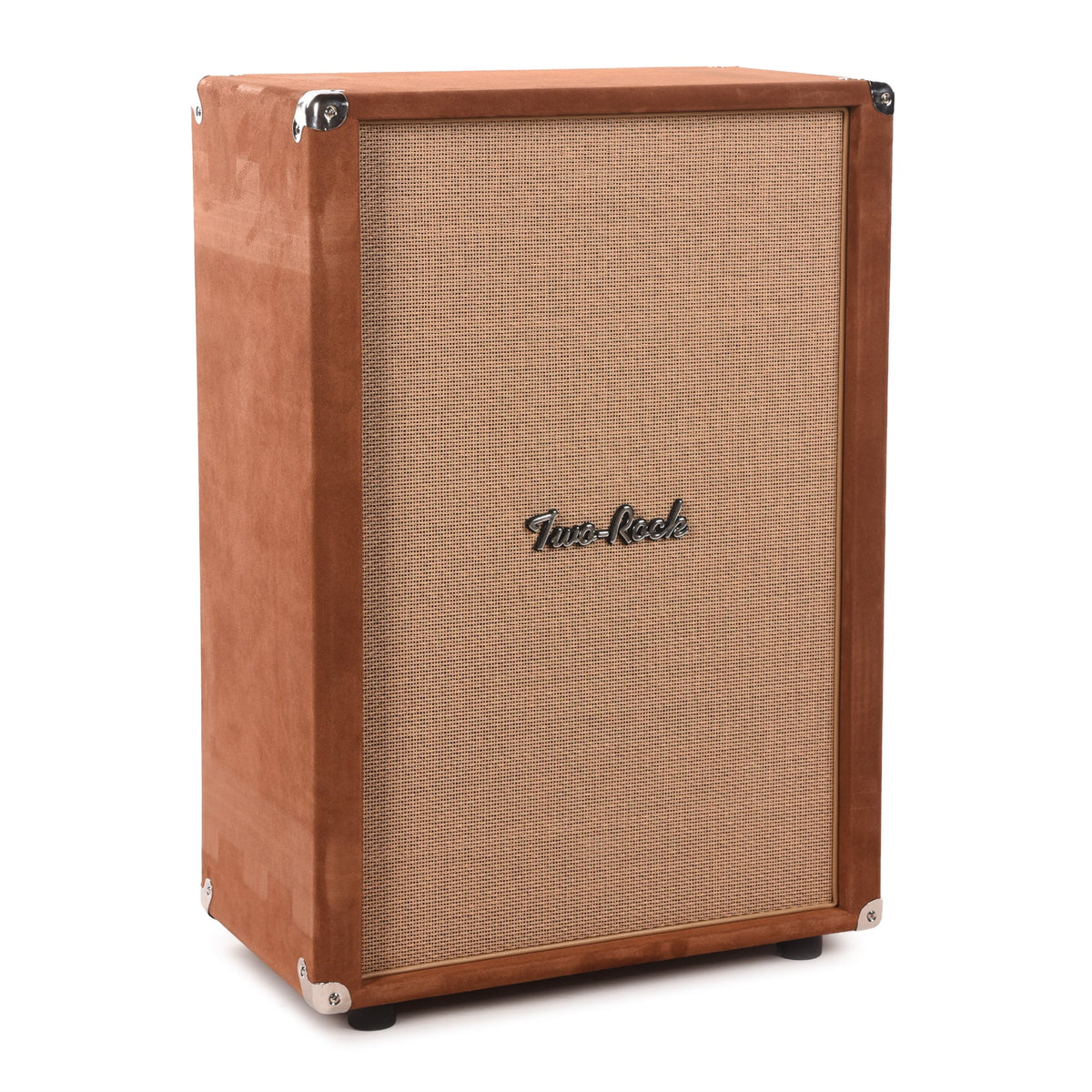 Two Rock 2x12 150w Vertical Cabinet w/Two-Rock 1265B Speaker Tobacco Suede w/ Cane Grill - View 2 | MusicMarket