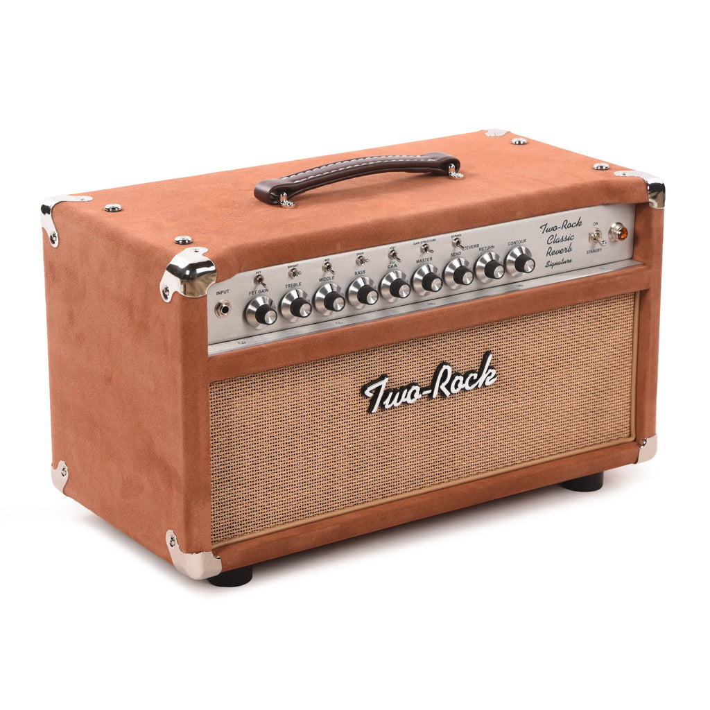 Two Rock Classic Reverb Signature 100/50W Head Tobacco Suede w/Cane Grill - View 2 | MusicMarket