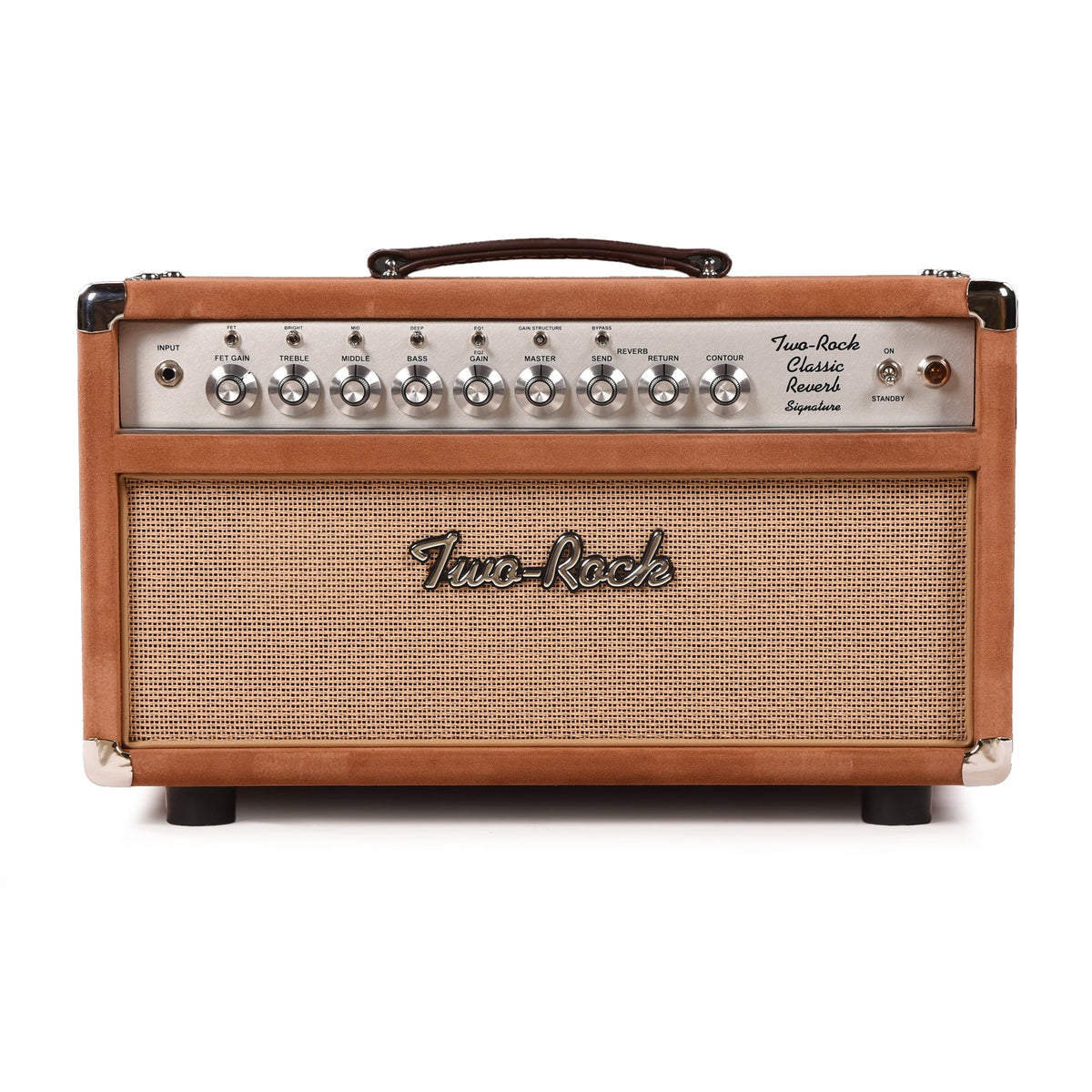 Two Rock Classic Reverb Signature 100/50W Head Tobacco Suede w/Cane Grill - MusicMarket
