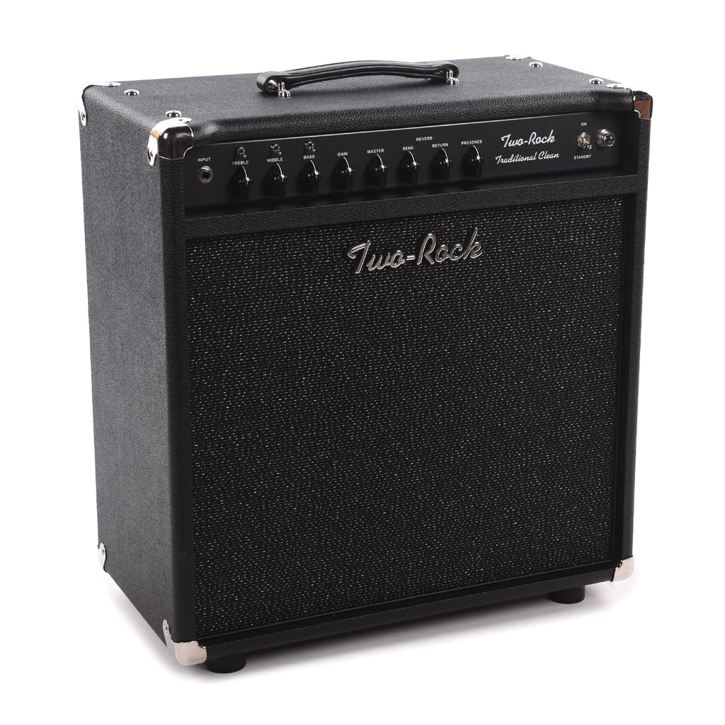 Two Rock Traditional Clean 40/20W 1x12 Combo w/ Black Bronco Tolex & Black Sparkle Matrix Cloth - View 2 | MusicMarket