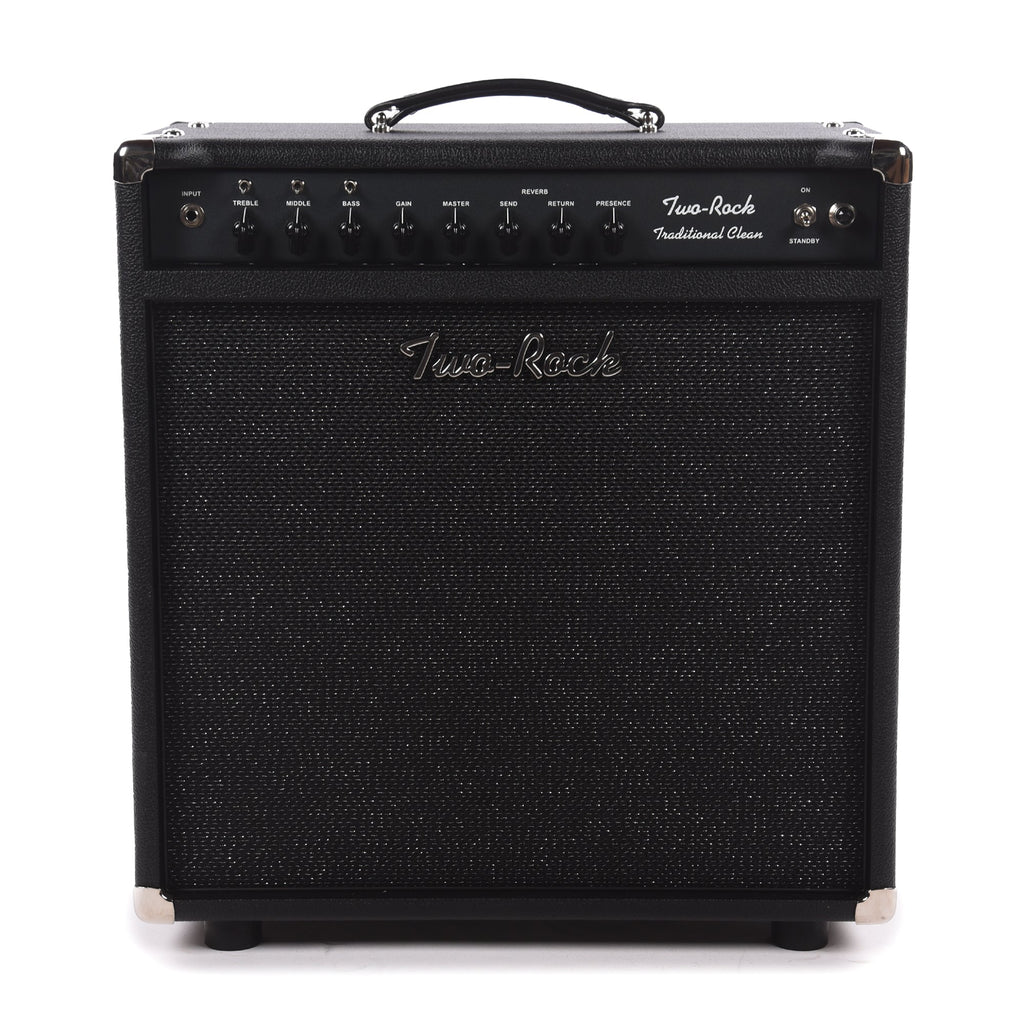Two Rock Traditional Clean 40/20W 1x12 Combo w/ Black Bronco Tolex & Black Sparkle Matrix Cloth - MusicMarket