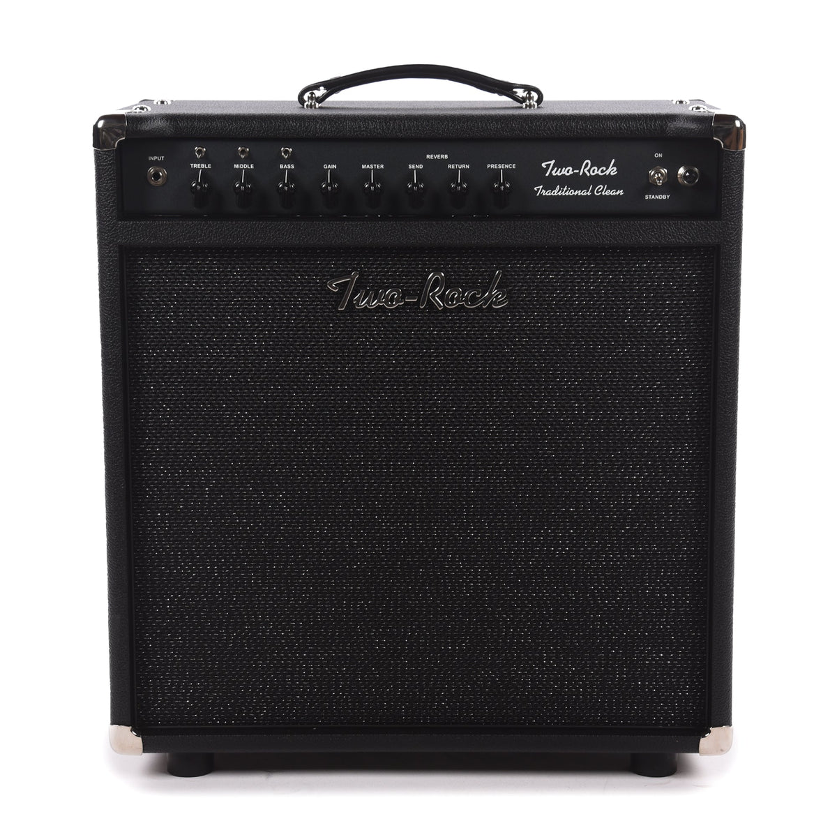 Two Rock Traditional Clean 40/20W 1x12 Combo w/ Black Bronco Tolex & Black Sparkle Matrix Cloth - MusicMarket