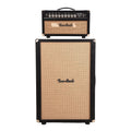 Two Rock Bloomfield Drive 100/50W Head 2x12 Vertical Cabinet Black Suede w/ Cane Grill Cloth Bundle - MusicMarket