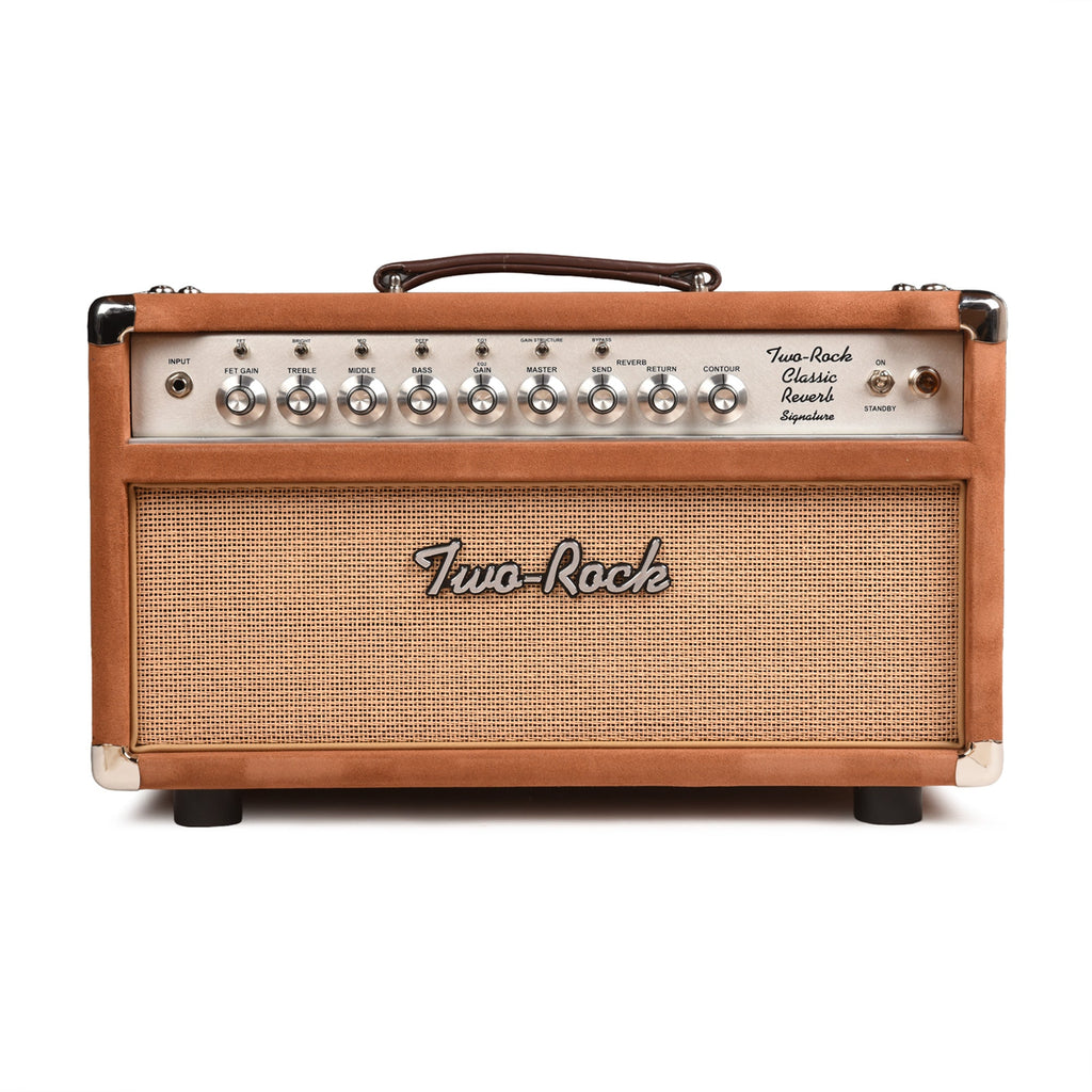 Two Rock Classic Reverb Signature 40/20W Head Tobacco Suede with Cane Cloth - MusicMarket