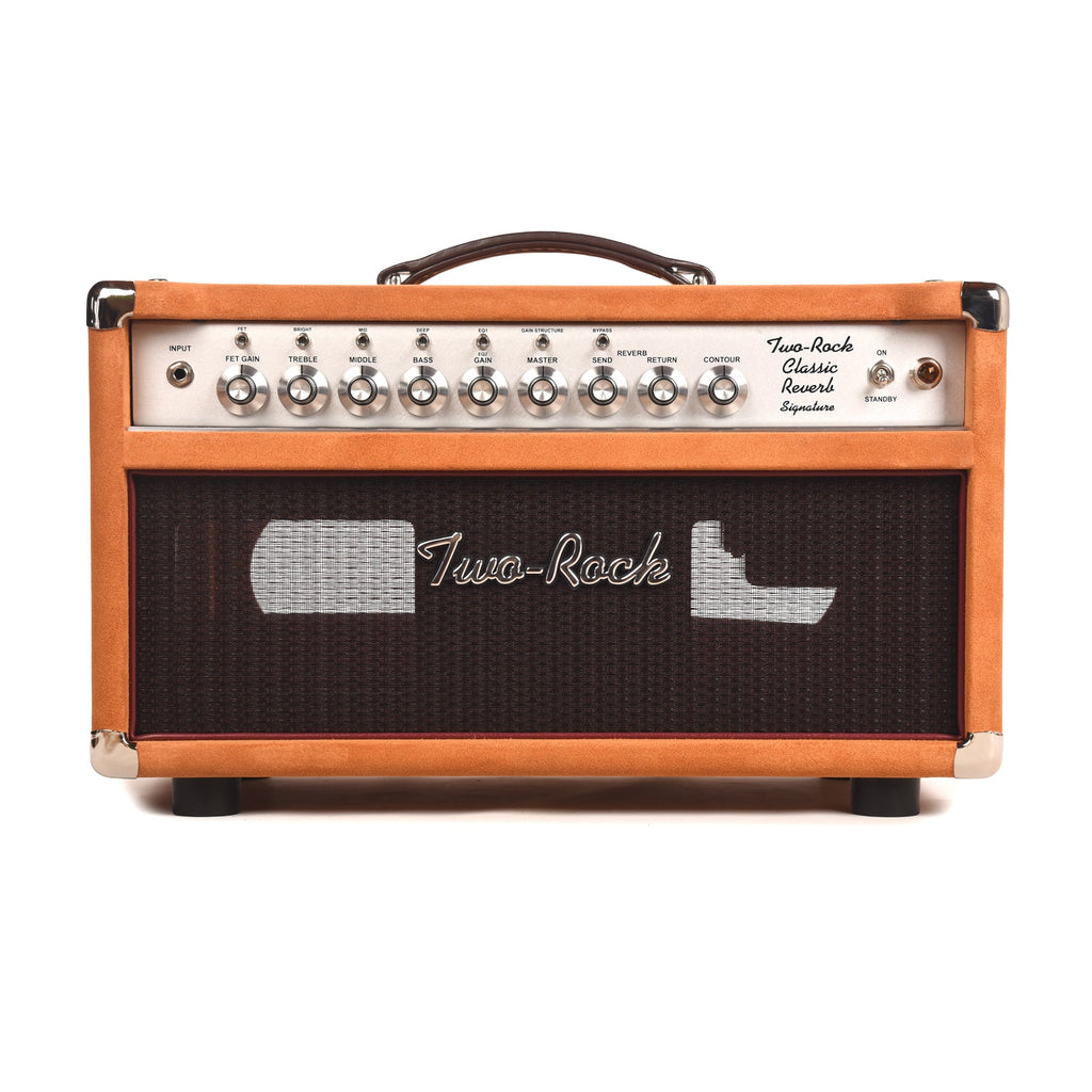 Two Rock Classic Reverb Signature 40W Head Golden Brown Suede w/ Oxblood Cloth - MusicMarket