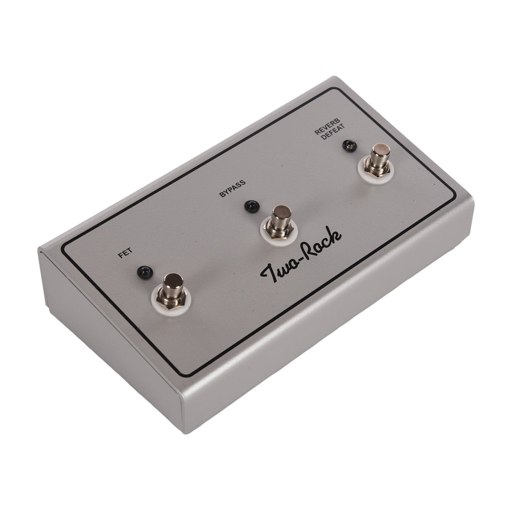 Two Rock Classic Reverb Signature Silver Anodized 100w Head Medium Blue Suede w/ Cane Grill & Silver Skirted Knobs