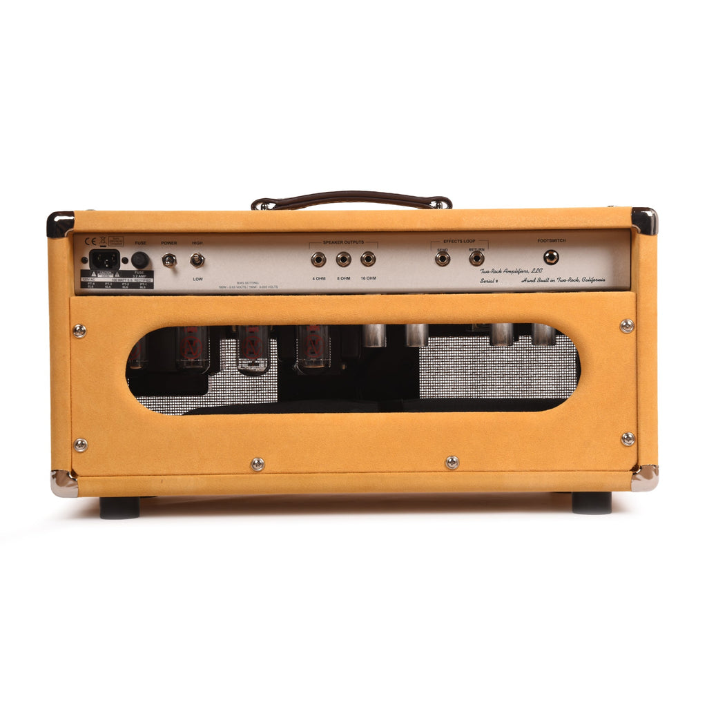 Two Rock Silver Sterling Signature 100W Head Silver Anodize Chasis Gold Suede w/ Cane Grill - View 3 | MusicMarket