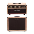 Two Rock Vintage Deluxe 40w Head and 1x12 Cab Dogwood Suede w/ Oxblood Grill Cloth bundle - MusicMarket